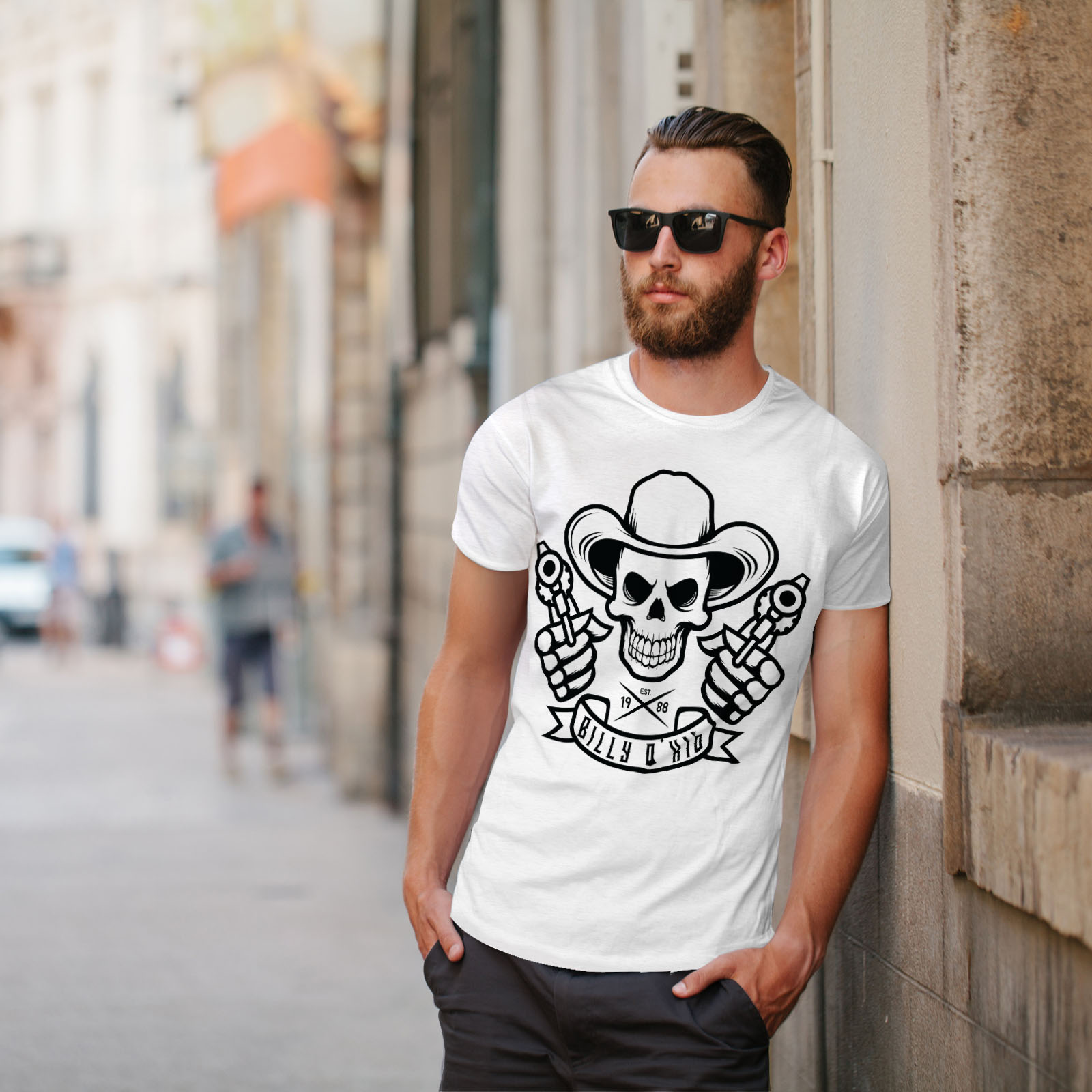 Cowboy Skull T Shirt 