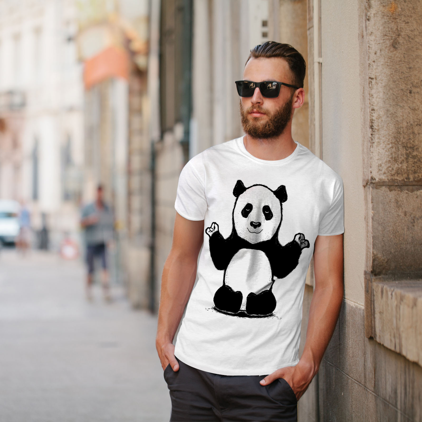 Cute Panda Shirt Mens, Tee Shirt Funny Panda