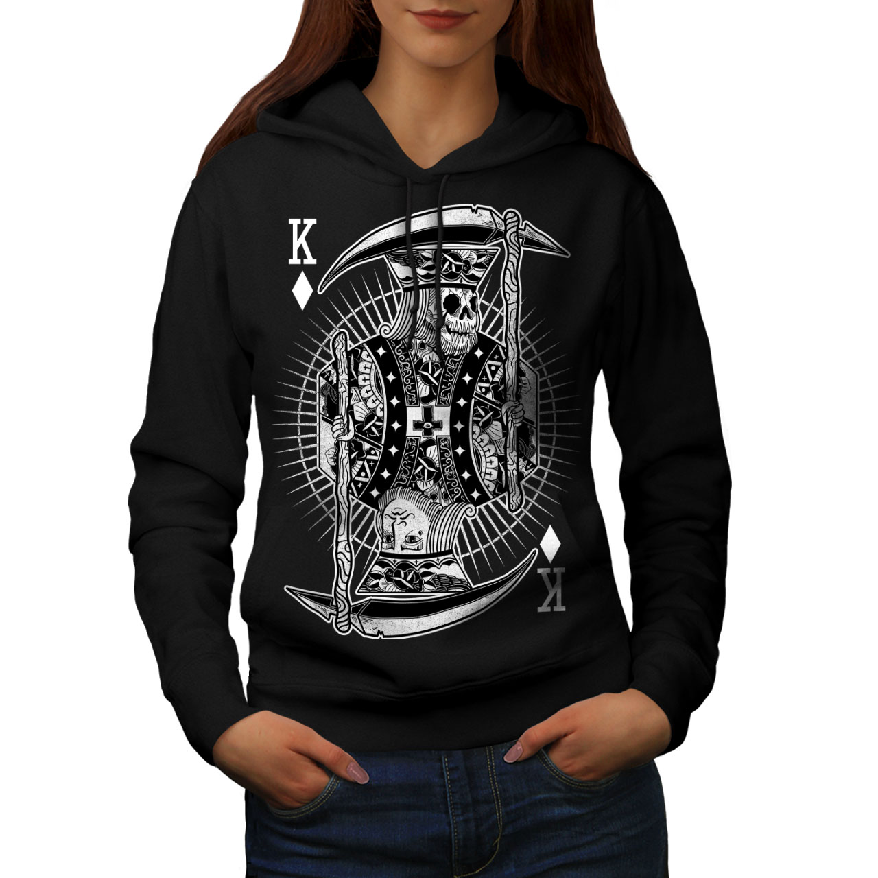 womens skull sweatshirt