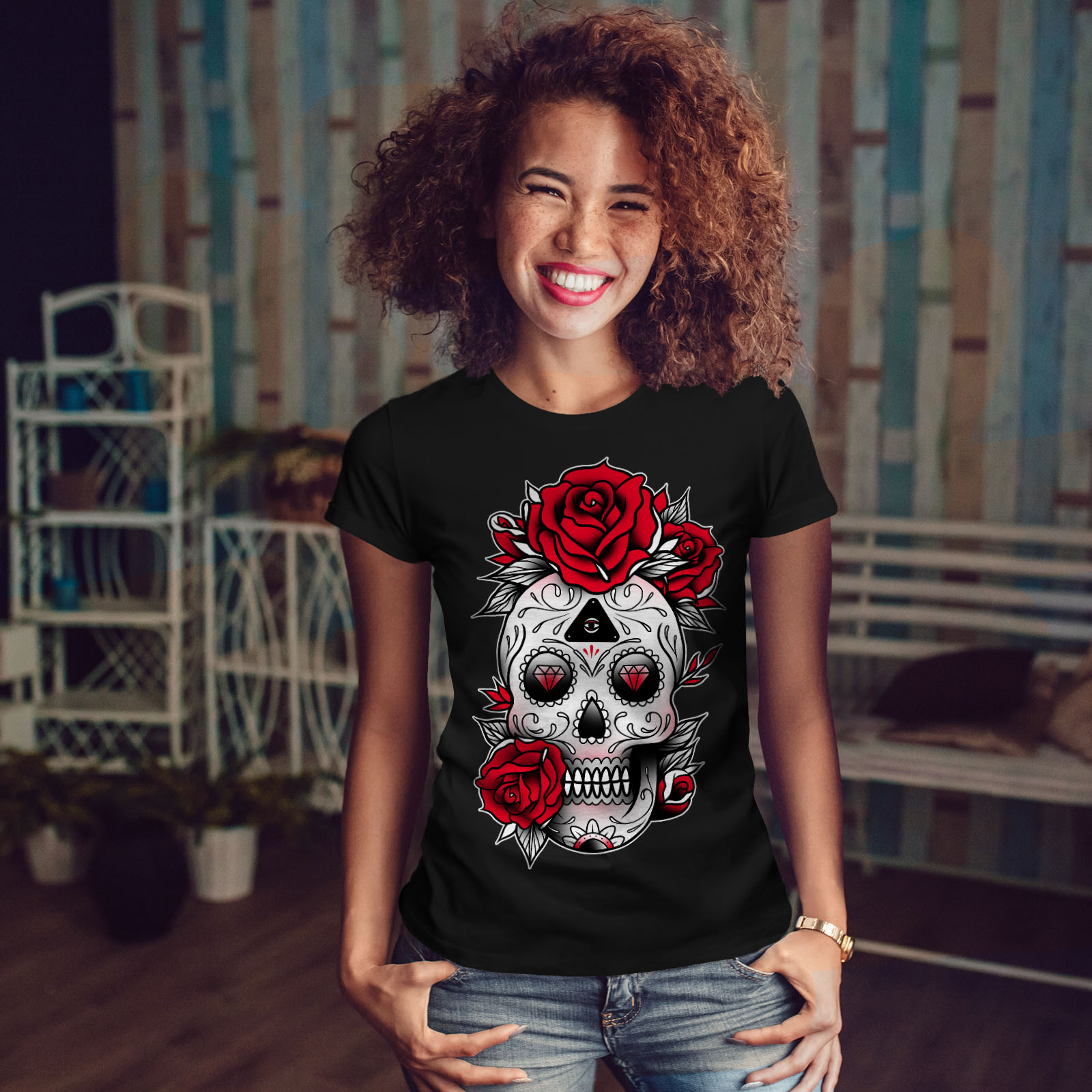 skull tee shirts uk