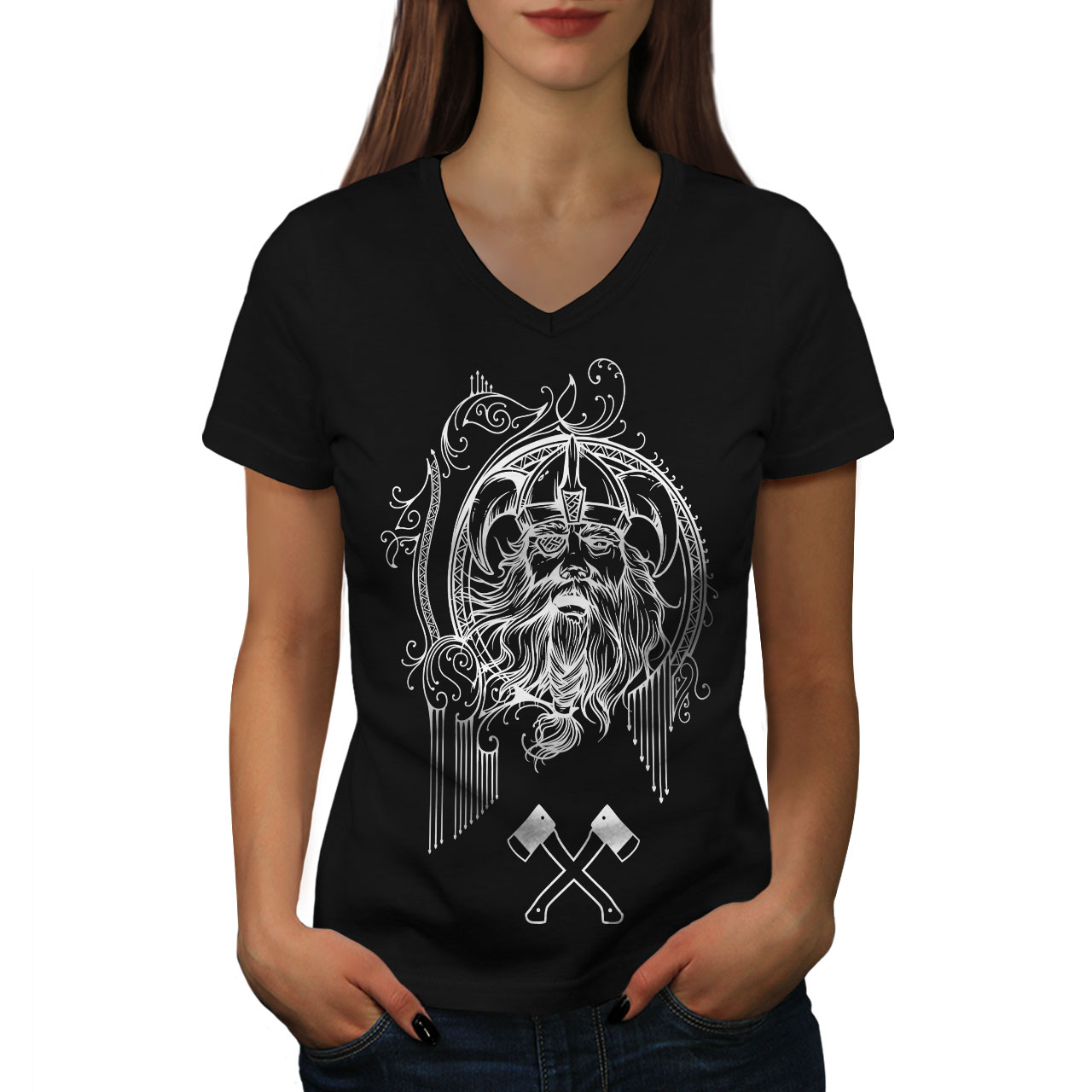 Odin's Spear Men's Viking T-shirt Black - Northlord