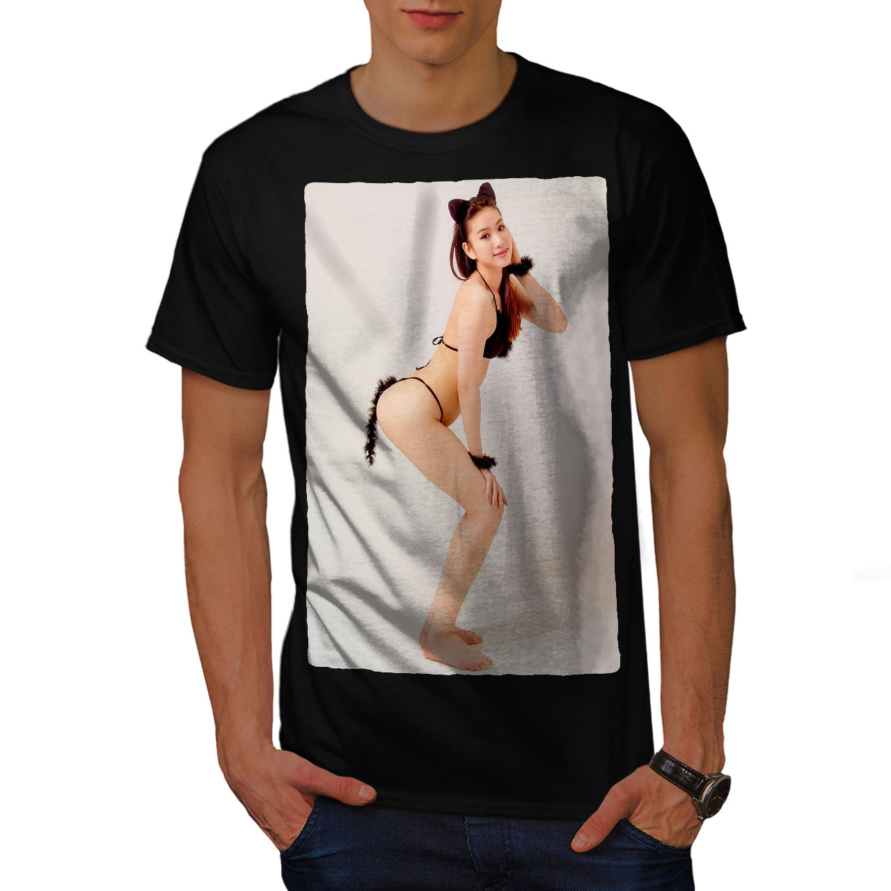 Wellcoda Cosplay Hot Girl Sexy T Shirt Homme Femme De Design Graphique Imprimé Tee Ebay