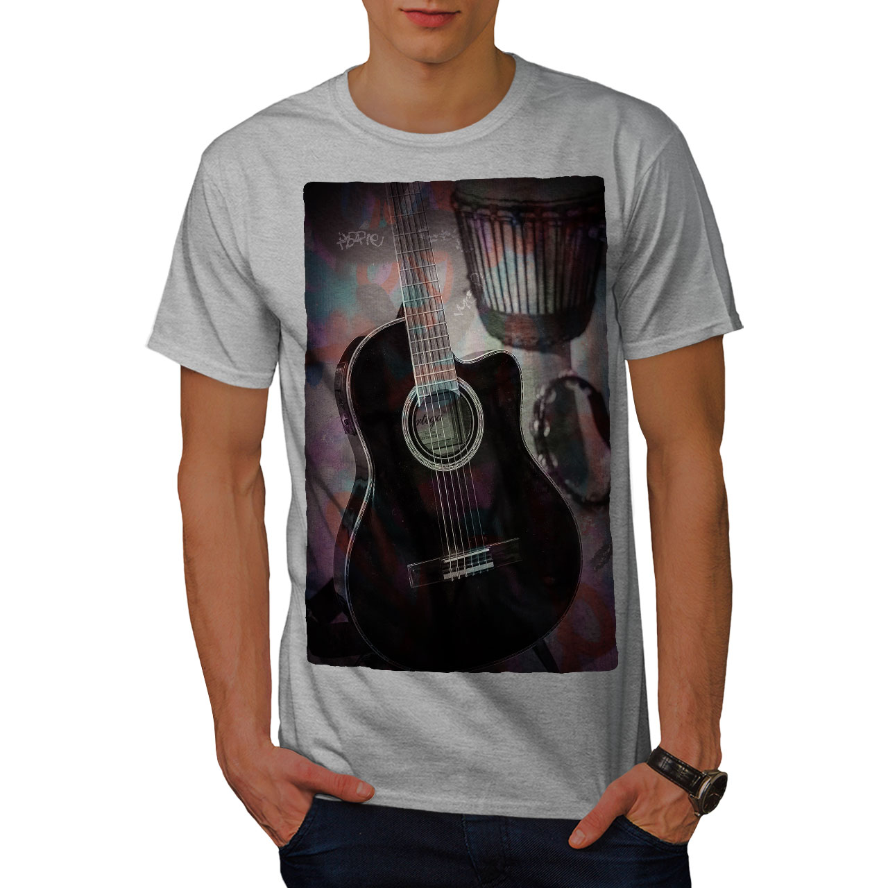 Wellcoda Instrument Music Mens T-shirt, Instrument Graphic Design ...