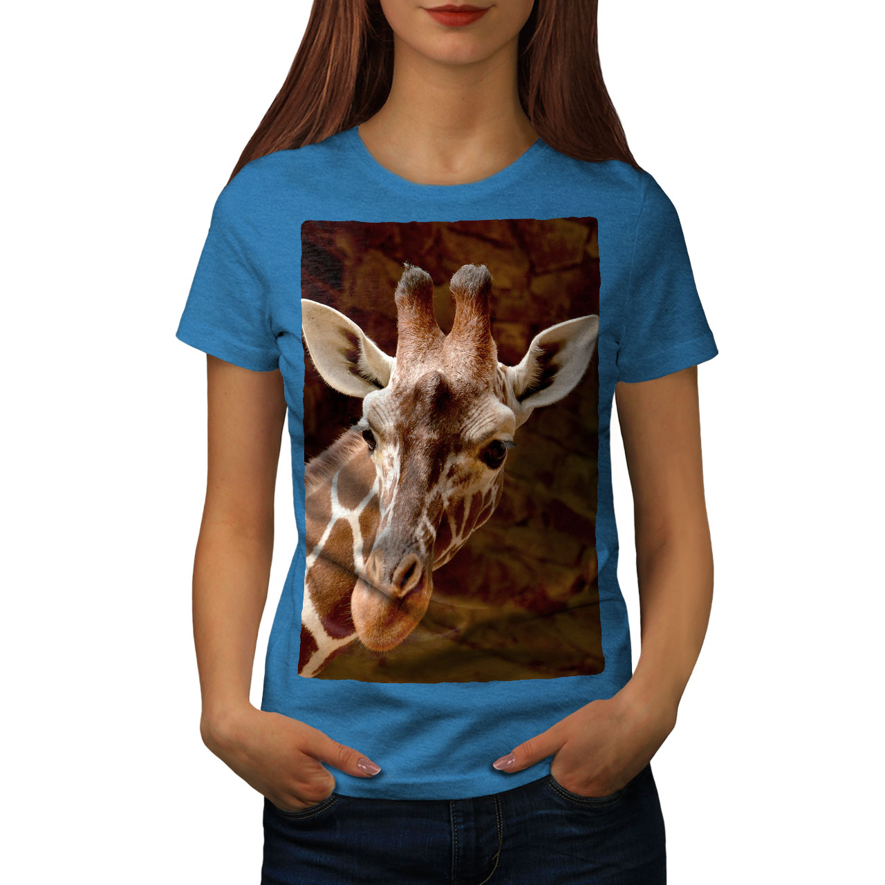 Giraffe Face Look Women T-shirt NEW | Wellcoda | eBay