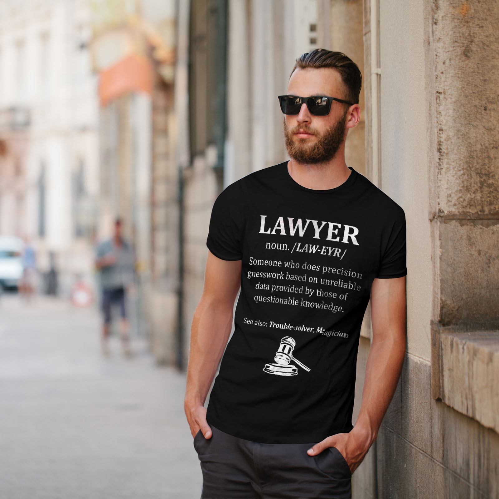 Wellcoda Lawyer Dictionary Mens T shirt Definition Graphic Design