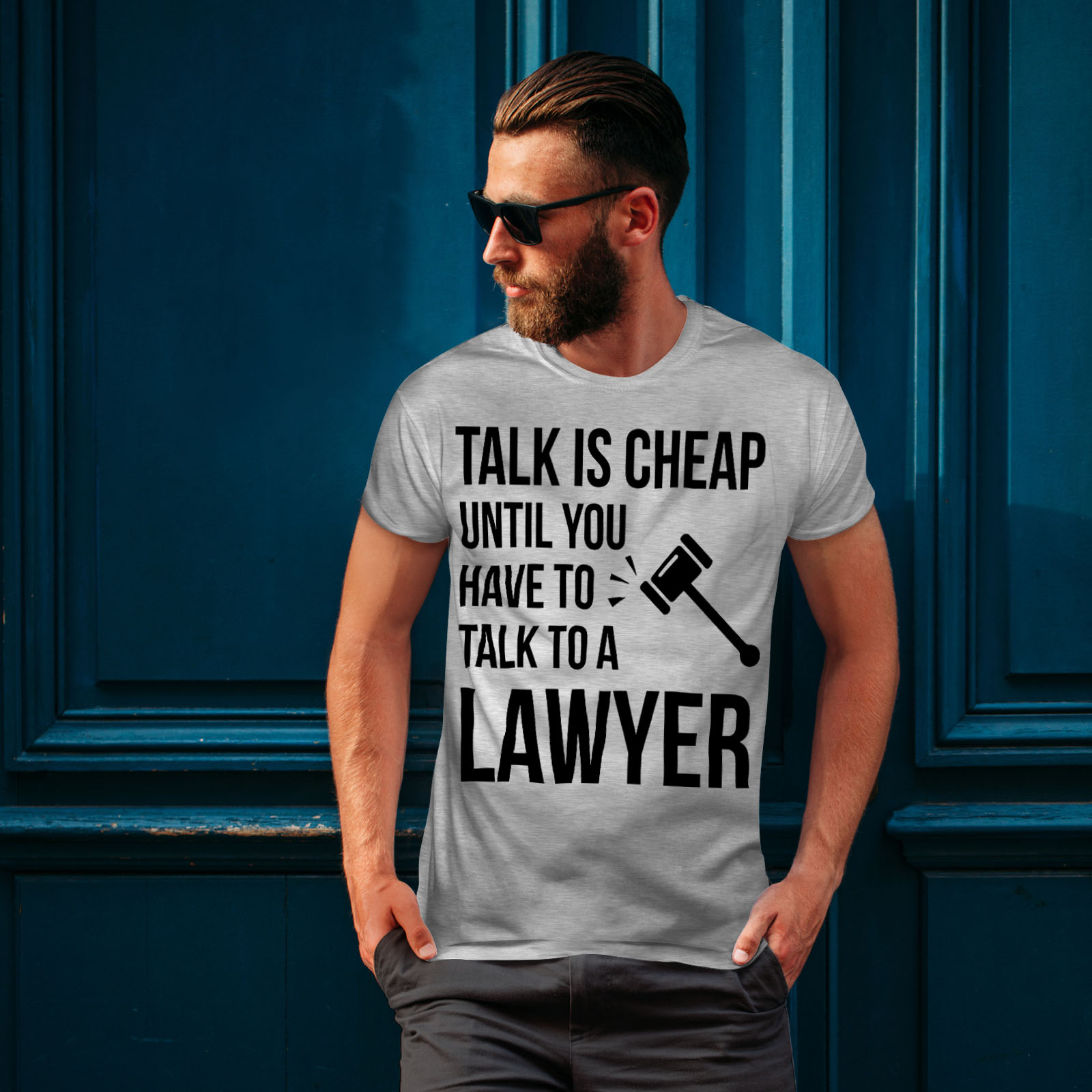 Wellcoda Lawyer Joke Fun Mens T-shirt, Funny Quote Graphic ...