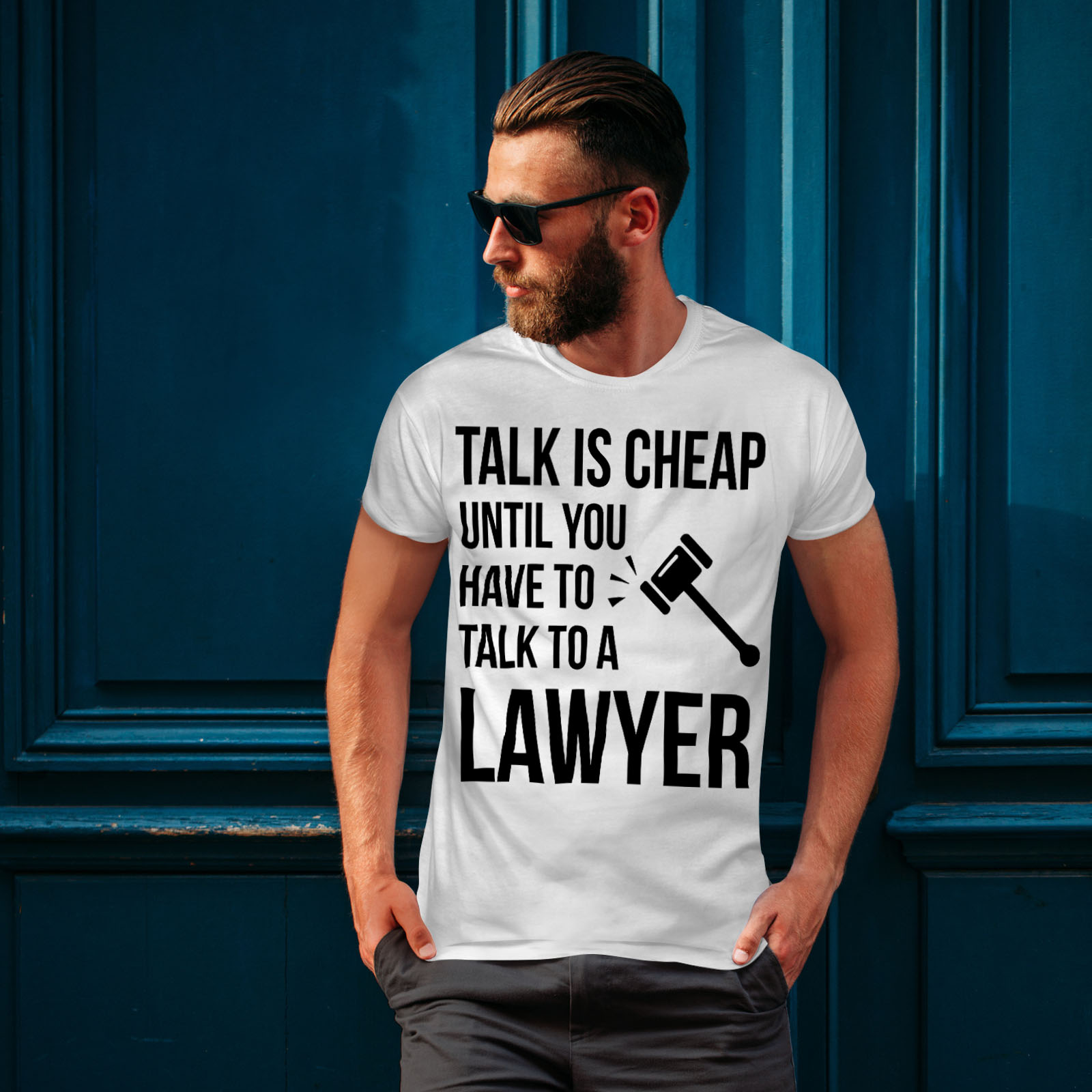 Wellcoda Lawyer Joke Fun Mens T-shirt, Funny Quote Graphic Design ...