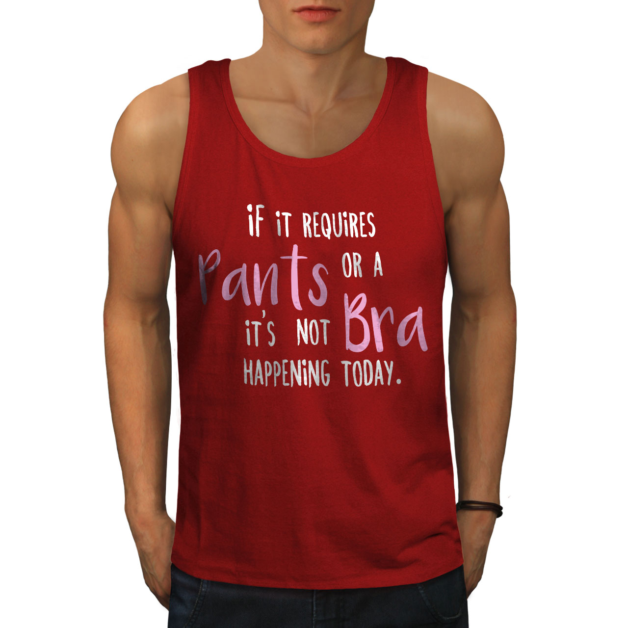 No Bra Is The Best Bra' Men's Sport T-Shirt