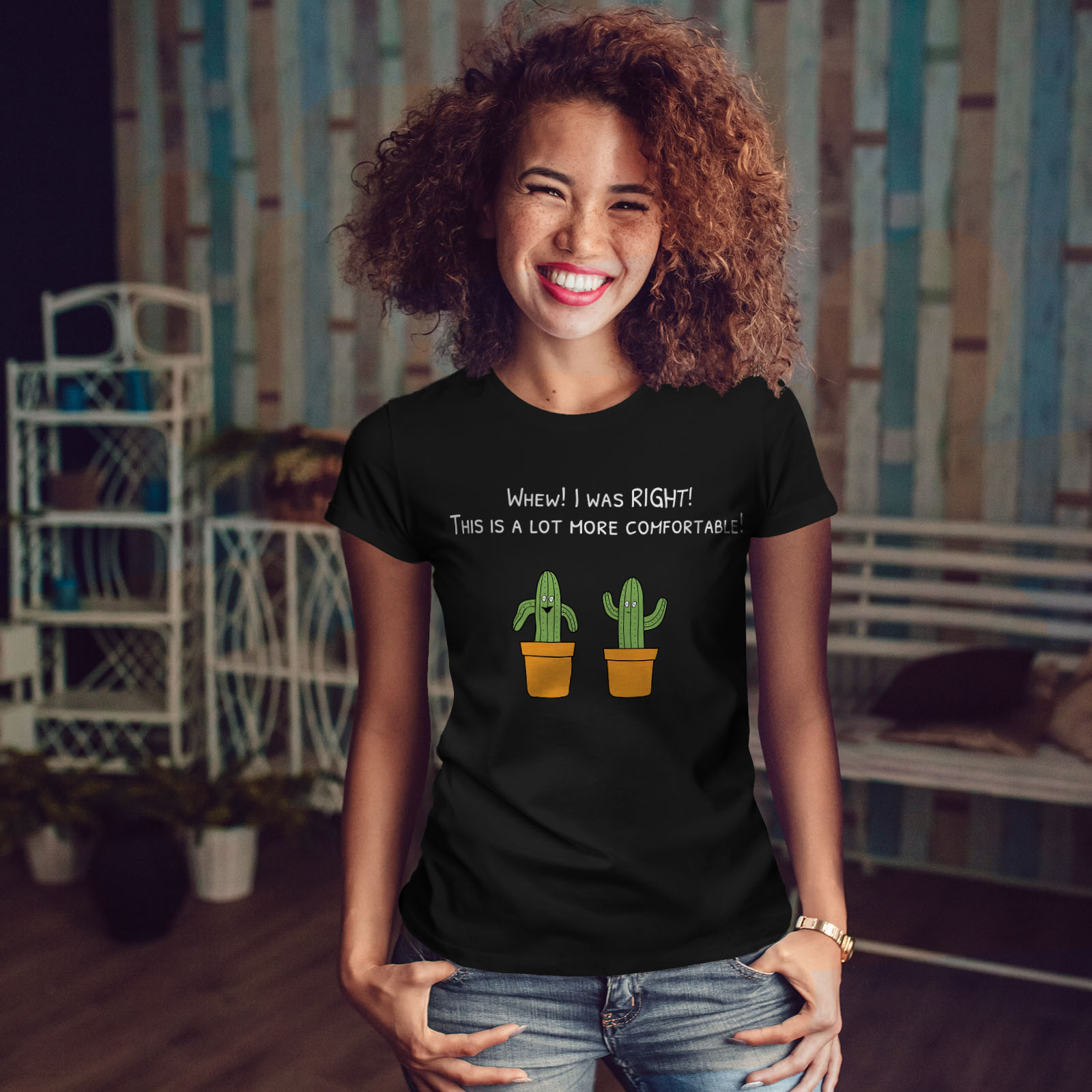 funny cactus shirt