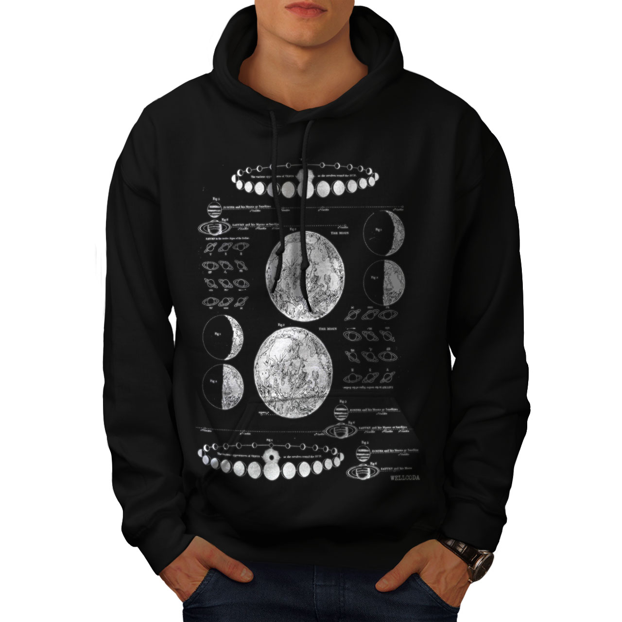 moon phase hoodie