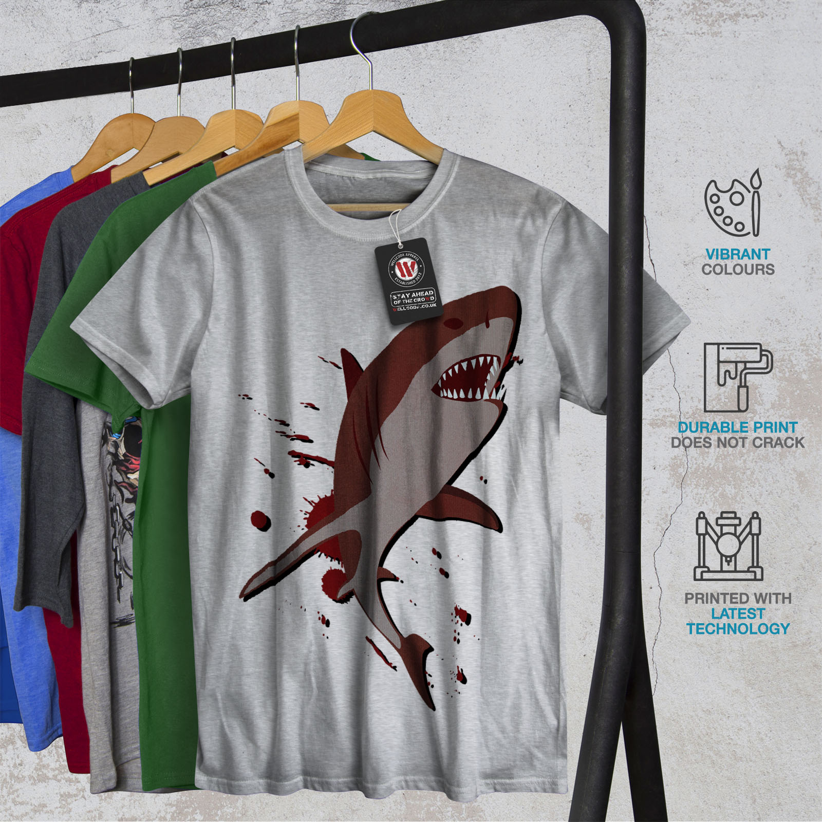 Wellcoda Ocean Fish Nature Mens T-shirt, Water Graphic Design Printed Tee