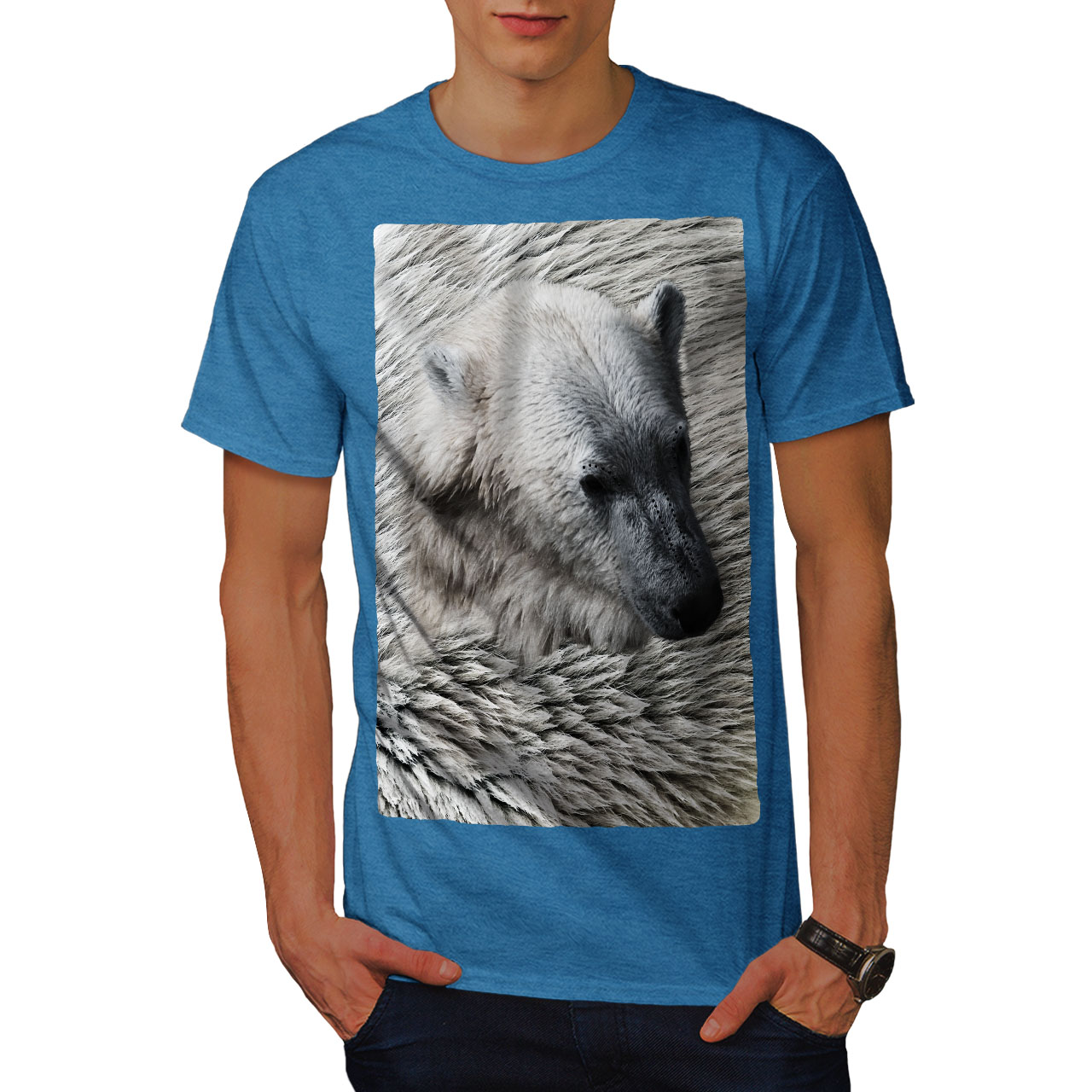 Wellcoda Beast Wild Animal Bear Mens T-shirt, Arctic Graphic Design ...