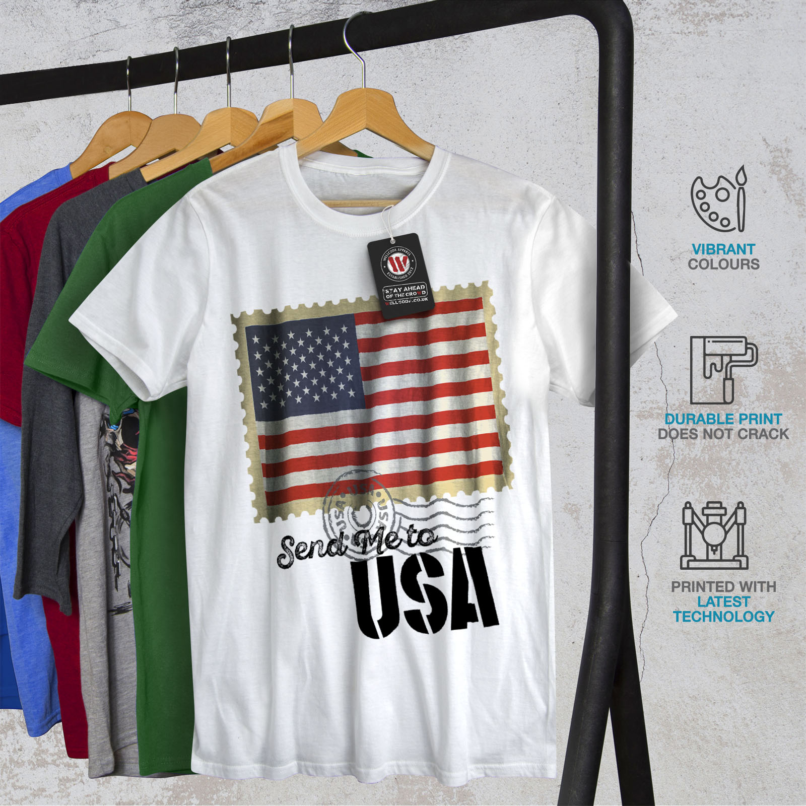 usa flag t shirt mens