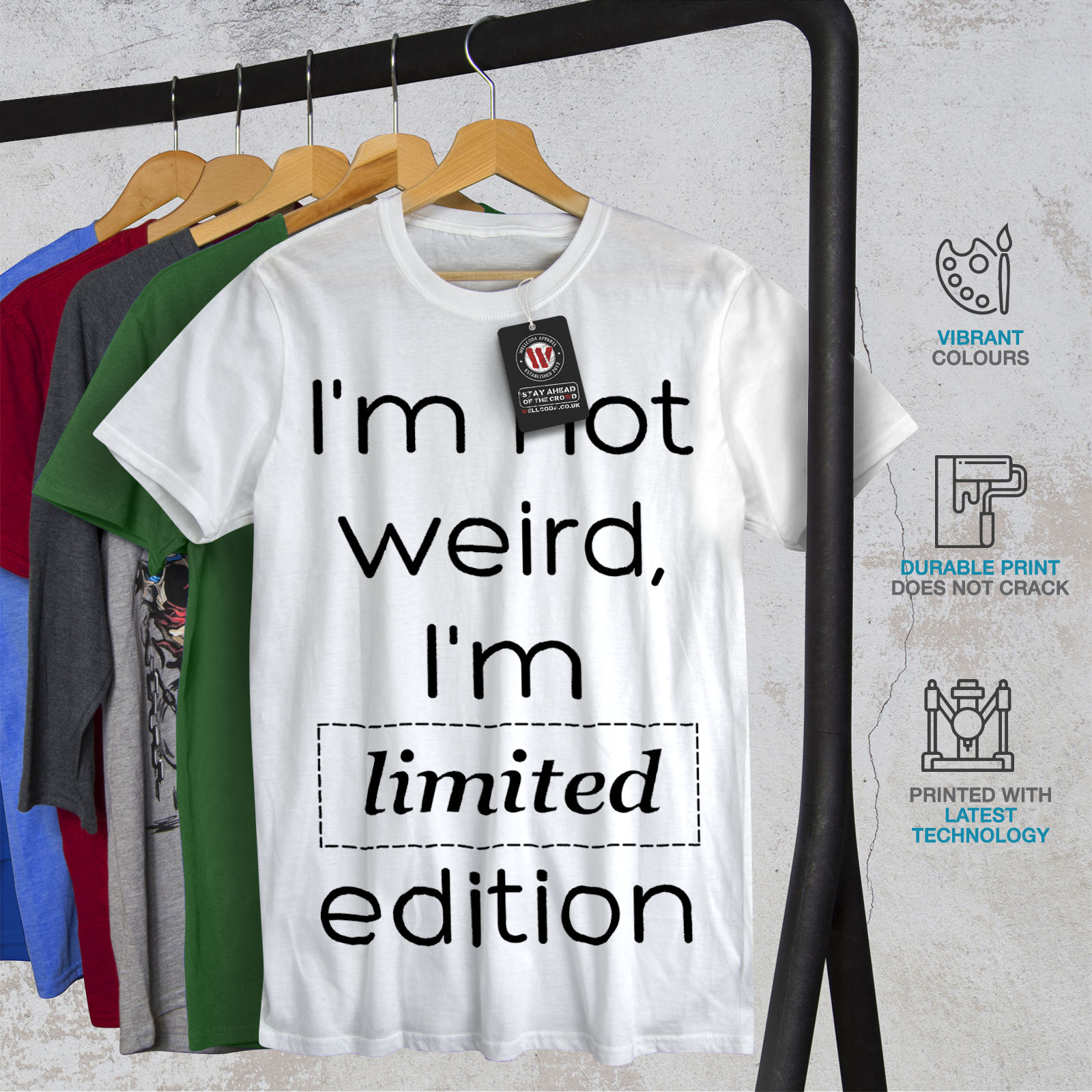 Wellcoda Not Weird Slogan Mens T Shirt Edition Graphic Design Printed Tee Ebay 