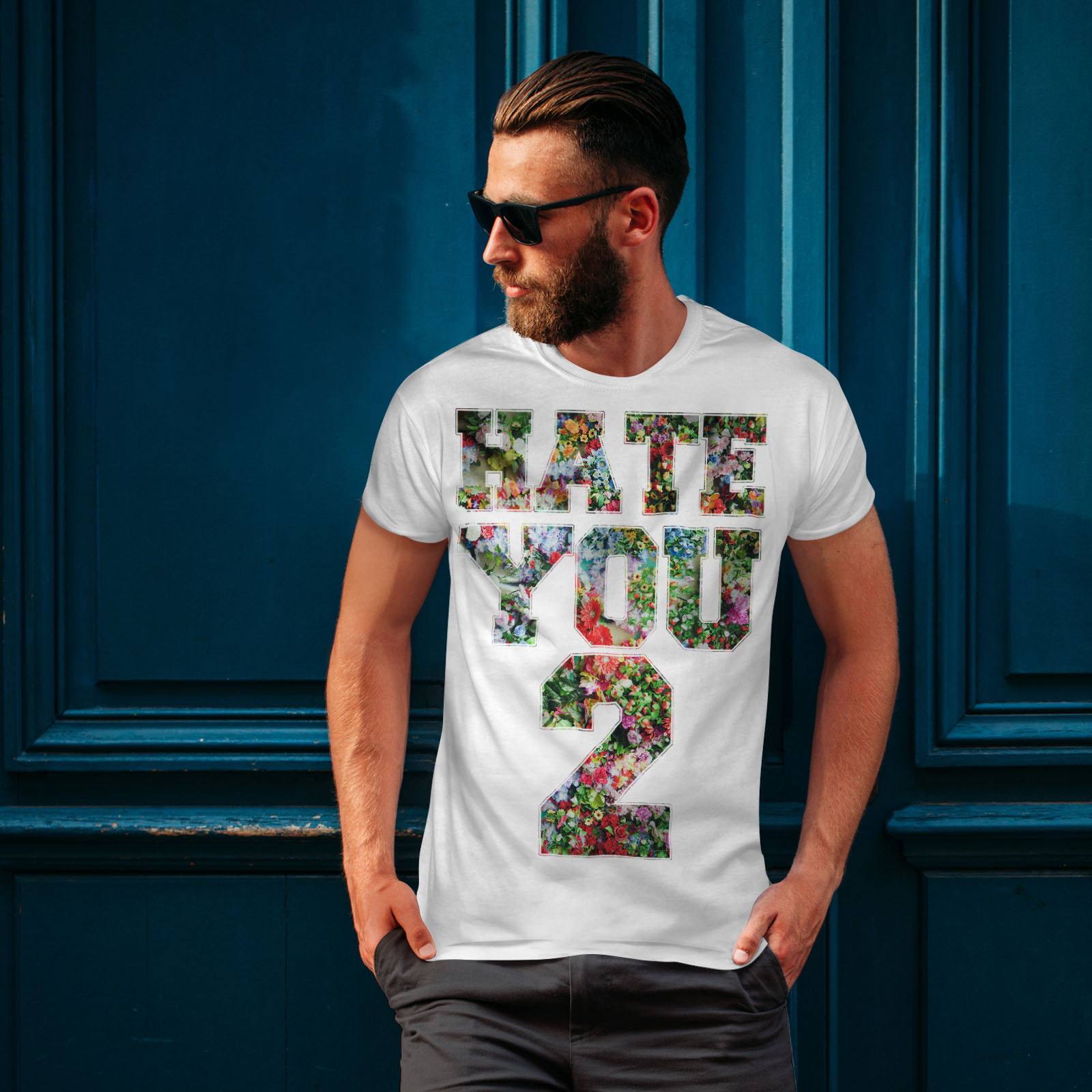 Wellcoda Hate You Saying Mens T Shirt Loathe Graphic Design Printed