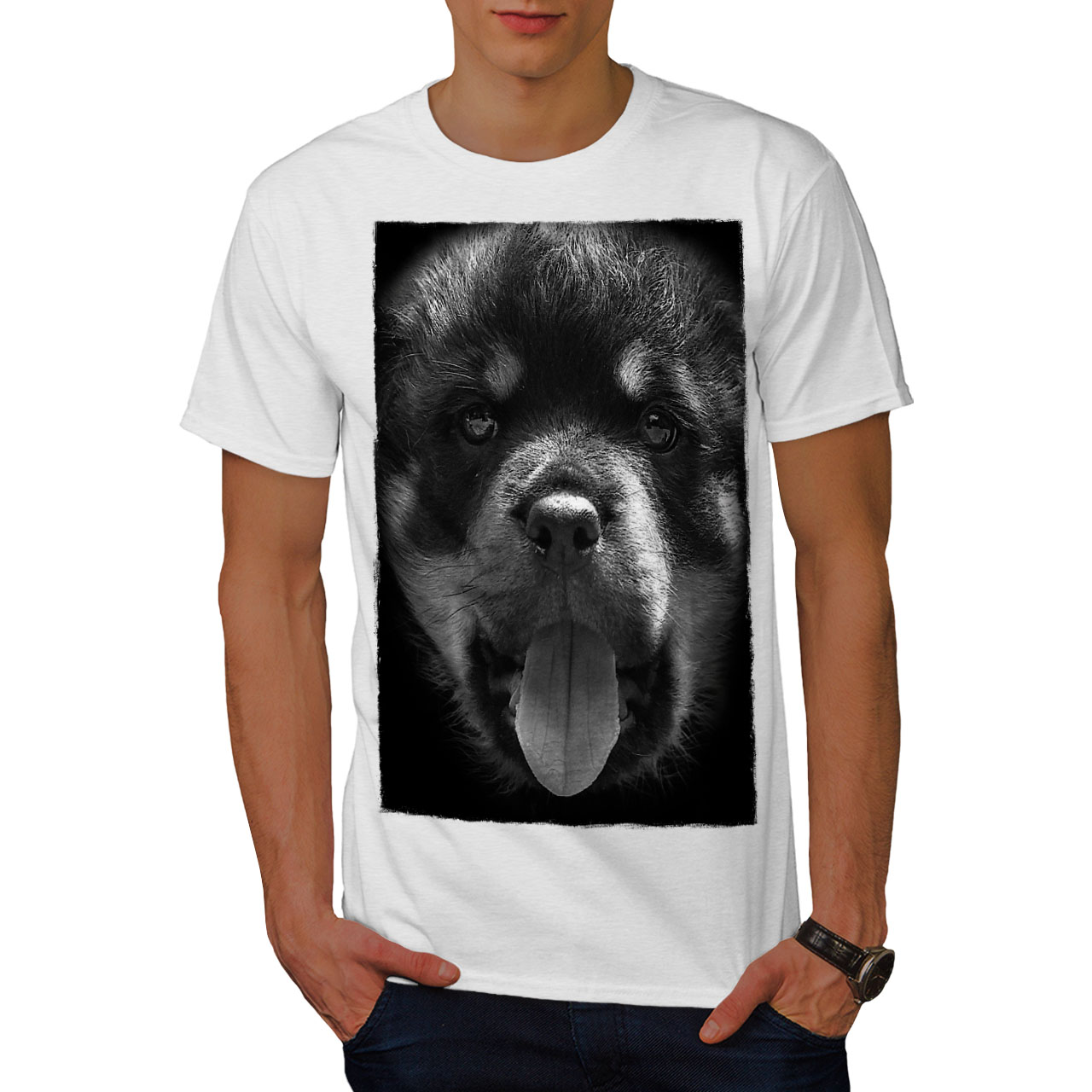 men's rottweiler t shirt