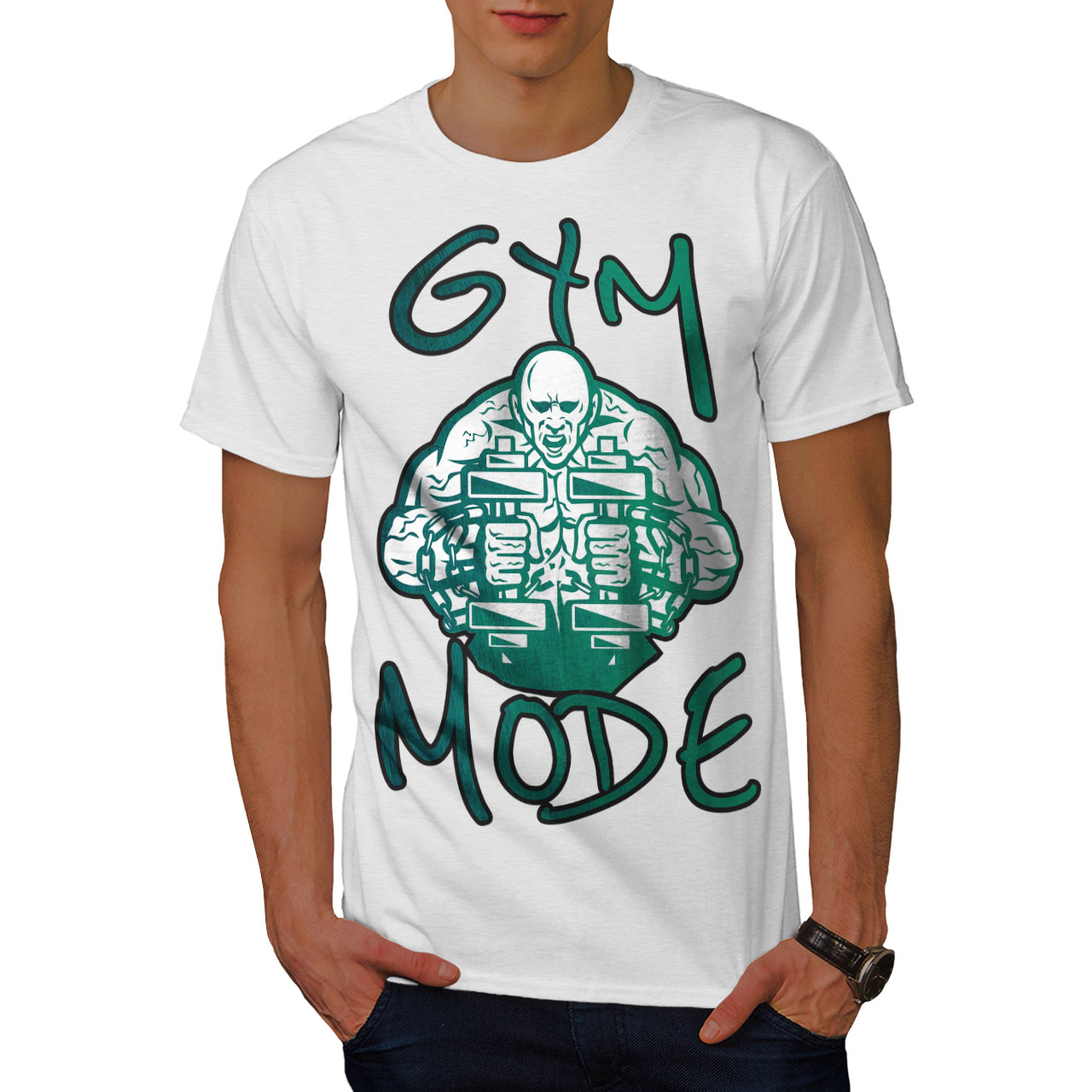 Download Wellcoda Gym Mode Workout Sport Mens T-shirt, Gym Graphic Design Printed Tee | eBay