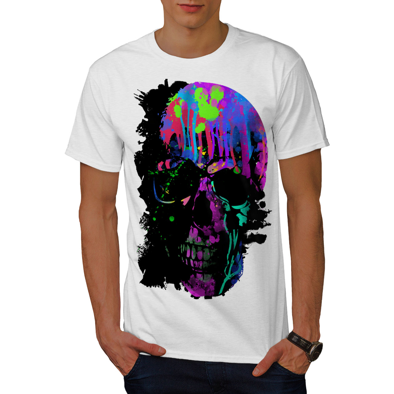 men's neon t shirt