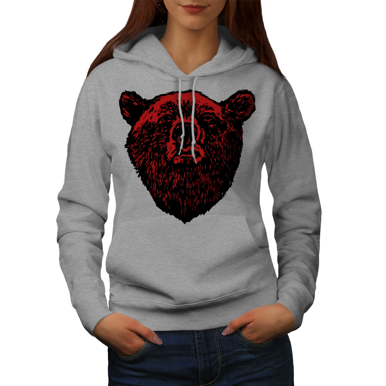 red bear hoodie