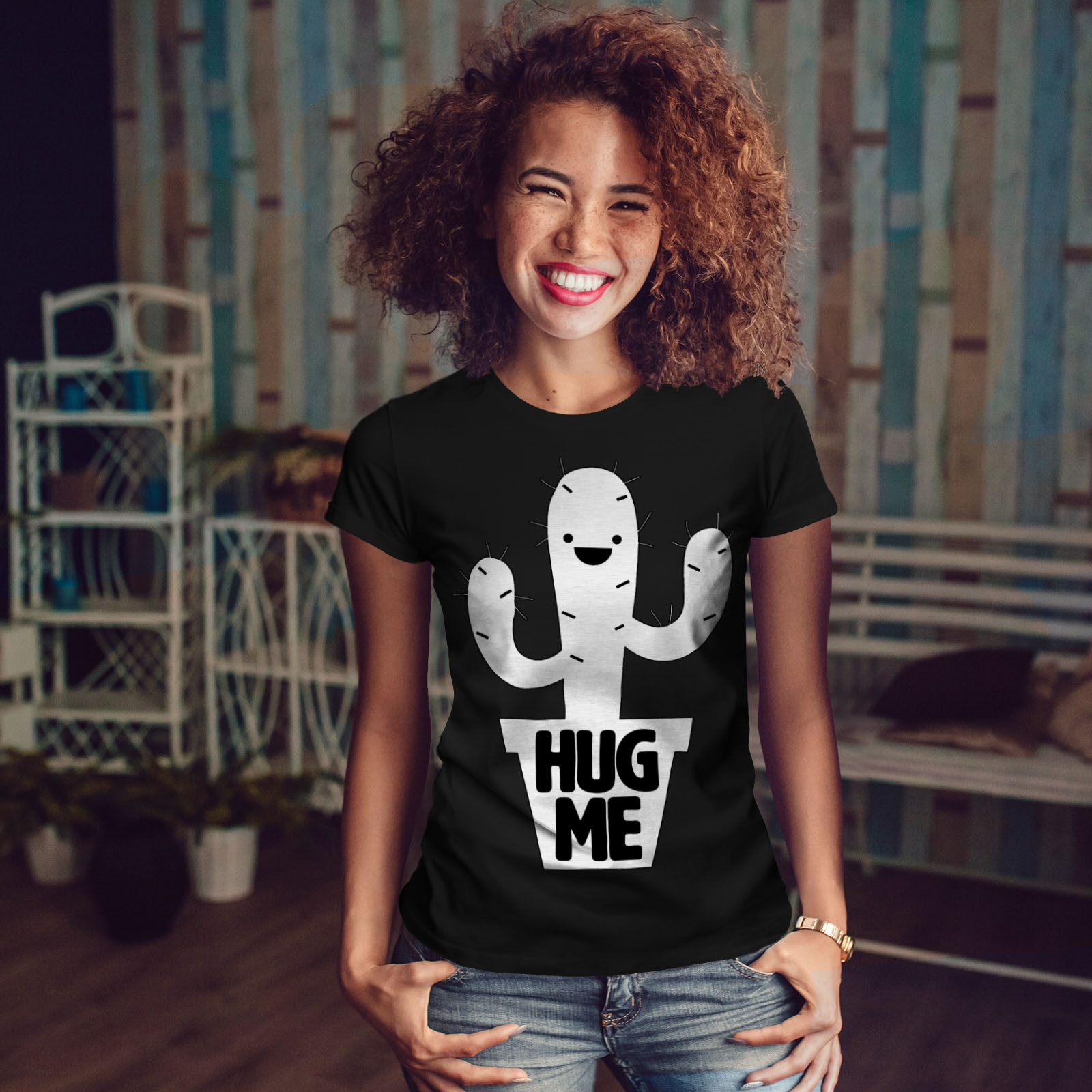 hug me cactus shirt