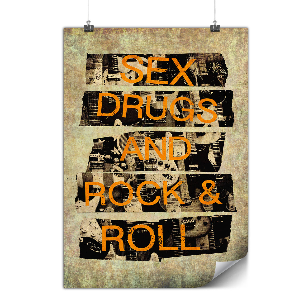 Sex Drugs Rock Roll Matte Glossy Poster Wellcoda Ebay